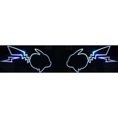 Lovely Car Sticker and Decal Fuel Tank Cover Door Window Bumper Trunk Motorcycle Helmet Reflective Waterproof Sunscreen,Set of 2