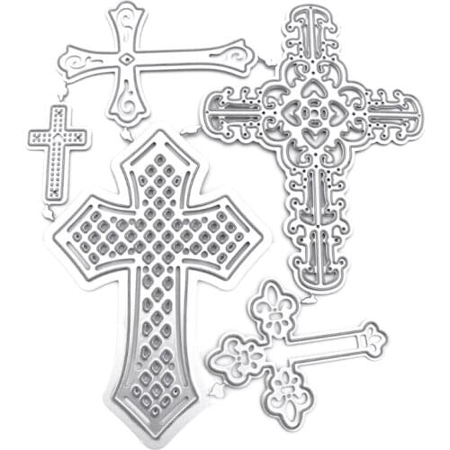 M68E Cross Metal Cutting Dies Stencil Scrapbooking DIY Album Stamp Paper Card Mold Embossing Decoration Craft