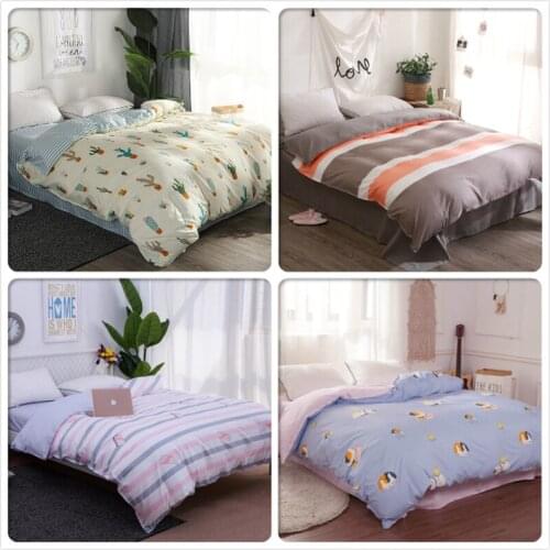 Single Twin Queen King Size Duvet Cover Soft Cotton Quilt Comforter Case Bedding Bag Kids Child 150x200 180x220 200x230 220x240