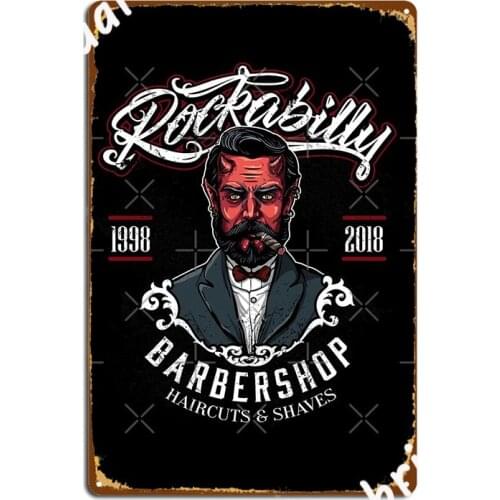 Barber Shop Metal Sign Custom Pub Garage Club Home Plaques Tin Sign Poster