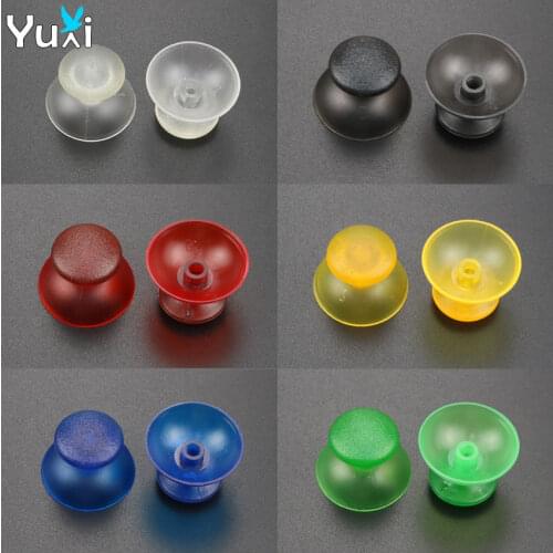 YuXi 2pcs Clear Analog Joystick Stick grip Cap for Sony PlayStation Dualshock 3 PS3 joypad Controller