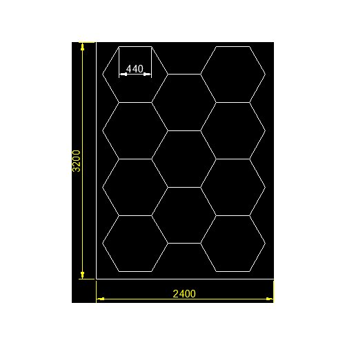 2.4x3.2M Super Bright Working Light for Car Polishing and Clear Paint Protection Wrap Auto Repair Shop