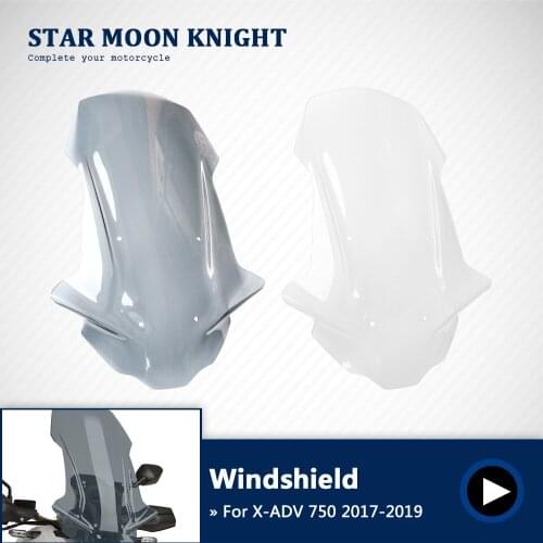 Motorcycle Windscreen Visor Viser Wind Deflectors Windshield for Honda X ADV 750 X-ADV750 XADV 750 2017 2018 2019 Clear Smoke
