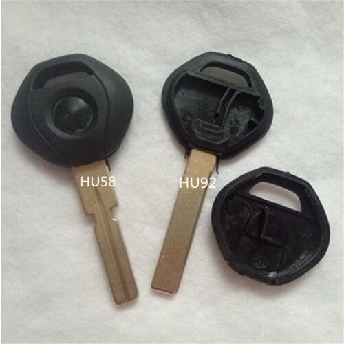 DAKATU Replacement Car Key Case Transponder Key Shell Uncut Blade Fit For BMW X5 3 5 7 Series hu58/hu92 Blade