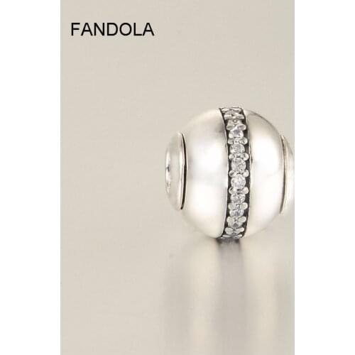 Stability Bead Fits Pandora Essence Collection Bracelet Genuine 925 Sterling Silver Charms Jewelry Beads for Women DIY Making