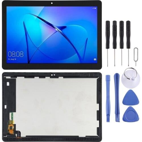 LCD Screen and Digitizer Full Assembly with Frame for Huawei MediaPad T3 10 AGS-L09/AGS-L03/AGS-W09 (Black)