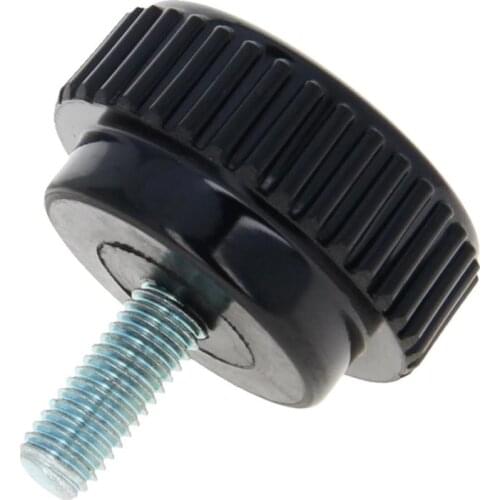 1/2/3/5Pcs M8 32mm/40mm Black Handle Diameter Clamping Knob Carbon Steel Electroplate Bakelite Handle Straight Screw Handle