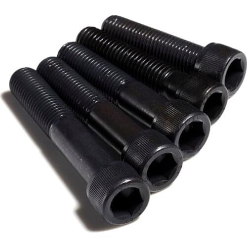 10PCS, 6-32,8-32,10-24,1/4-20,5/16-16,3/8-16,1/2-13, UNC,Hexagon Socket Screws Hex Head Socket Cap Screw Black 12.9 Grade Bolts