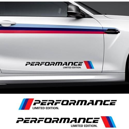 2PCS For BMW F10 F20 F30 E90 E46 E36 G30 X3 X5 X6 M3 M4 M5 M Performance Limited Edition Side Door Reflective Sticker