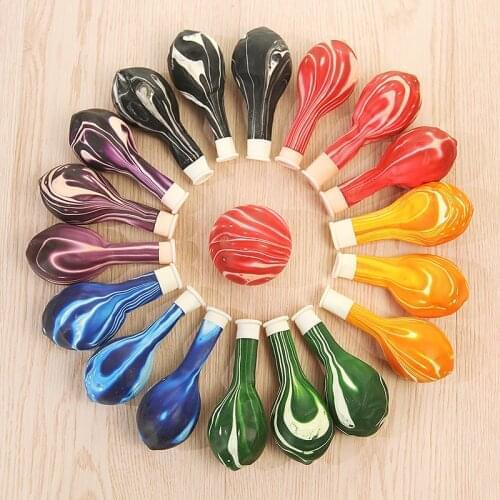 5pcs Pink Blue Latex Balloons Birthday Party Decoration Agate Helium Balloons for Kids Decorative Toy