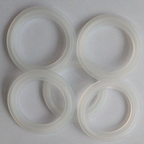 5 PCS 1.5" Sanitary Tri Clamp Silicon Gasket Fits 50.5mm Type Ferrule Flange W1-SSG-1.5-38