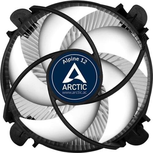 ARCTIC Alpine 12 Compact Intel CPU Cooler For LGA 1150 1151.1155 1156 1200 9CM PWM Fan Cooling 90mm 2000RPM FDB