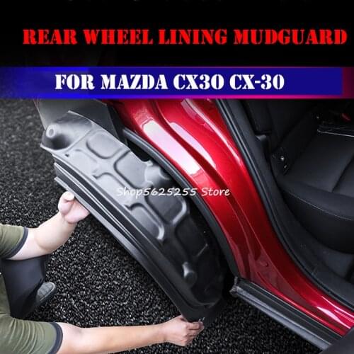 Car Mudguard Rear Tire Fender For Mazda CX30 CX-30 2020 2019 Modification Wheel Lining Cover Decoration Accessorie