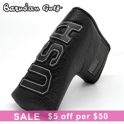 Golf Putter Cover USA Amarica Golf Blade Putter Headcovers Golf Club Head Cover Leather Magnetic Customized Free Shipping