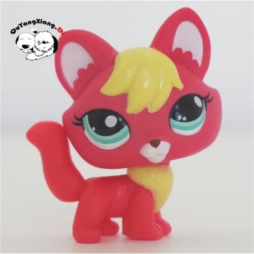 CWG056 Pet Shop Animal Firefox fox Blue eyes dog action Figure cute puppy