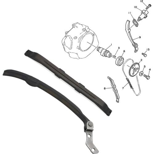 Cam Timing Chain Guide Plate Strip For Yamaha Timberwolf Bear Tracker Moto-4 TRI-MOTO YTM YFM250 YFM 225 YFM200 XT AG TW TTR230