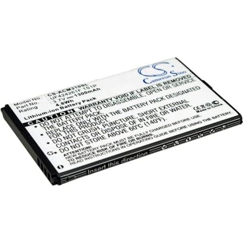 Cameron sino battery for Acer Allegro, M310, W4，BAT-310 (1ICP42/42/61), BAT-310 (1ICP5/42/61), BT-0010S.002, BT300107-011