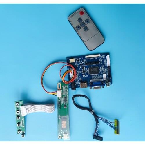 Kit Work for LP133X3 1024x768 20pin remote VGA 2AV DIY LVDS LCD SCREEN HDMI monitor driver panel AV Controller Board