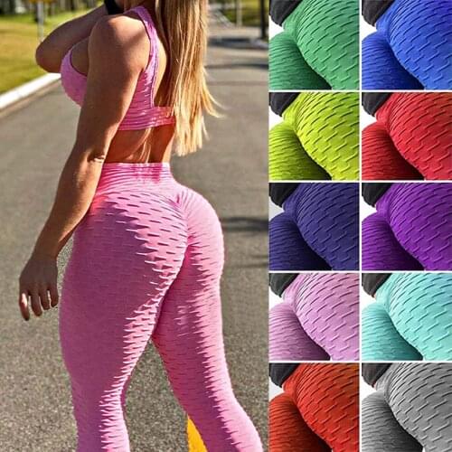 INFILAR Booty Lifting Women Yoga Pants Textured Indoor Sports Leggings High Waist Leggins Push Up Female Fitness Gym Pants Tight
