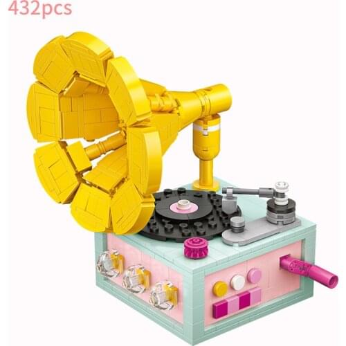 LOZ Creator household electrical appliances mini diamond building block phonograph model bricks toys collection for kids gift