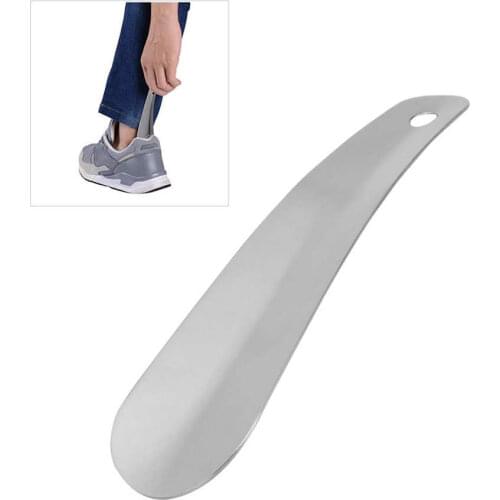 Easier Dressing Aids Shoe Horn Stainless Steel Shoe Spoon Tongue Portable Shoe Helper Stick for Travel Use Home Health Aids