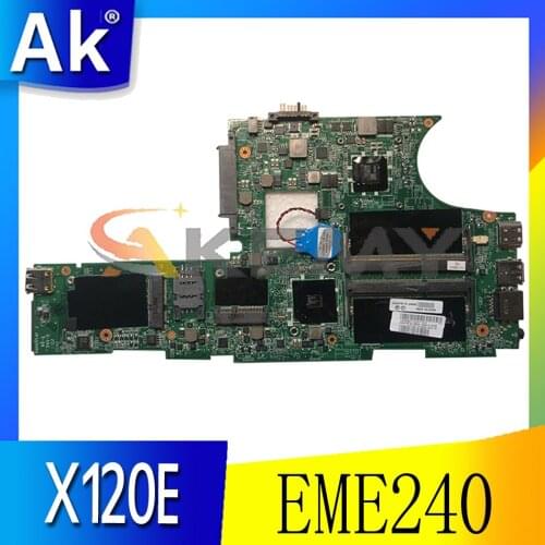 Akemy DAFL7BMB8E0 Motherboard For Lenovo Thinkpad X120E Laptop Motherboard FRU 04W0366 63Y1638 CPU EME240 DDR3 100% Test Work