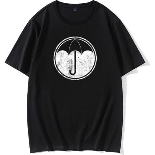 Umbrella Academy Symbol T Shirts For Men Cha Diego Vanya Comic Vintage 100% Cotton Tee Shirt Short Sleeve T Shirt Gift Idea Tops