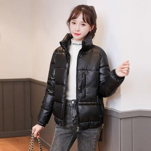 ISENMAL Winter Short Women Parkas Thick Warm Hooded Casual Down Cotton Jacket Outwear Solid Female Zipper Puffer Autumn Coat