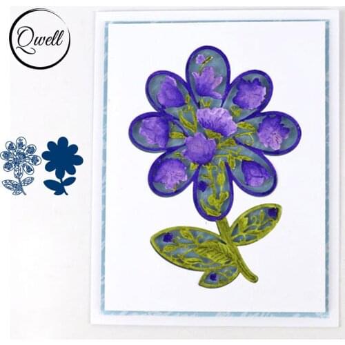QWELL Flower Metal Cutting Dies for Scrapbooking and Card Making Paper Embossing Craft New 2019 die cuts