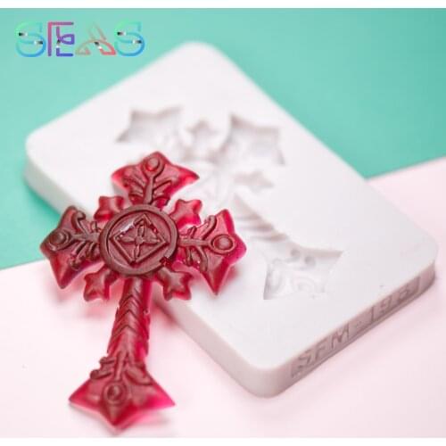 Flower Lace Cross Shape Silicone Cake Mold Silicone Mould For Candy Cookies Fondant Cake Tools Cake Decorating