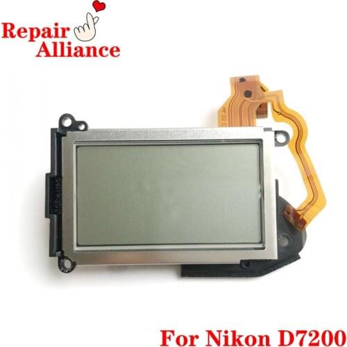Top Cover LCD Top Display Screen Shoulder Small LCD with Dial Wheel Repair Part For Nikon D7200 SLR