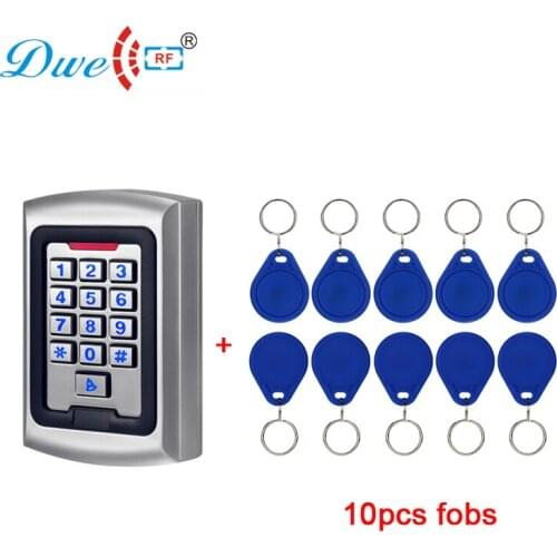 DWE CC RF High quality alloy metal case 26 bit wiegand rfid tag reader access control door card reader