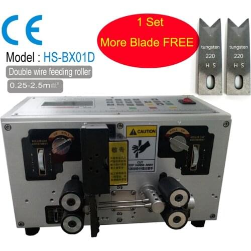 High Speed Automatic Wire Cutting Stripping Machine Cable Wire Peeling Machine Tungsten Carbide Blade Cable Till 5mm AWG13 Wire