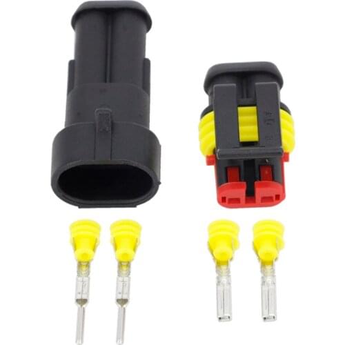 2 Pin AMP 1.5 series Connectors,DJ7021-1.5 Waterproof Electrical Wire Connector Plug, Xenon lamp connector Automobile Connectors