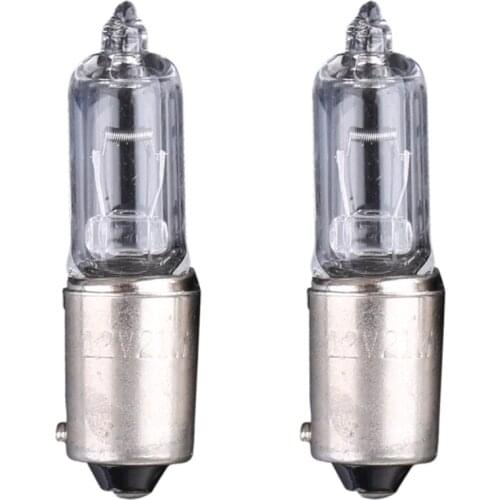 2x BAY9S H21W Halogen Light Bulb Backup Indicator Fog Car Lamp 12V 1.9A 250LM 28GC