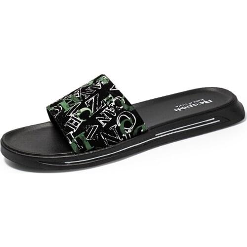 2021 Breathable Home Casual MenS Summer New EVA Lightweight Beach Non-Slip Waterproof Youth Graffiti Slippers