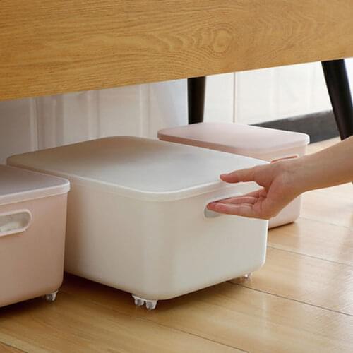 4pcs Adhesive Pulley Storage Box Can Stick Wheel For Trash Can At The Bottom Of Sorting Box Paste Wheels Furniture Accessories
