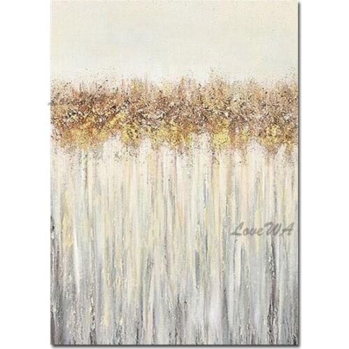 Texture Abstract Acrylic Oil Painting Modern Villa Home Wall Decorative Hangings Canvas Wall Art Christmas Gift For Hotel