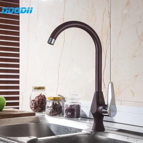 DooDii Innovative Fashion Style Home Temperature change Bath Basin Faucet Cold And Hot Water Taps Kitchen Mixer