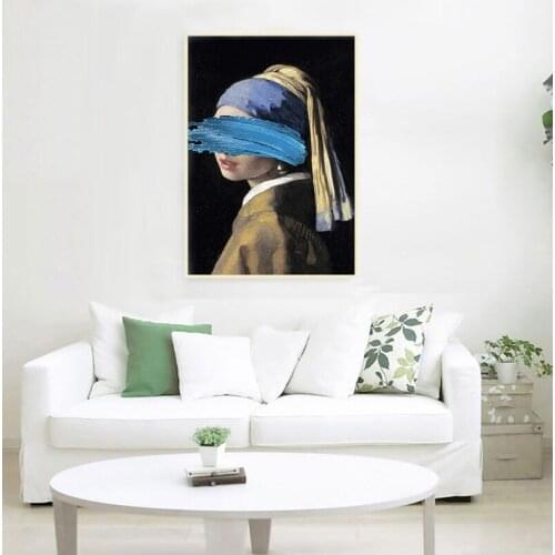 The Girl With A Pearl Earring Canvas Paintings Reproductions Famous Artwork By Jon Pop Art Prints Wall Pictures For Home Decor