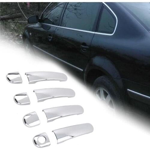 Compact 1 Set Practical Single Hole Door Handle Cover Trim ABS Door Handle Molding Trim Fine Workmanship