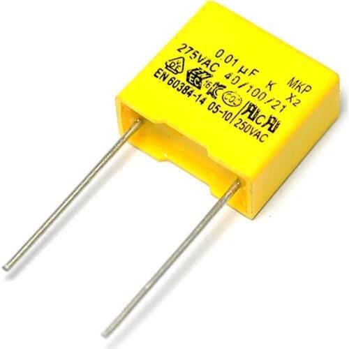 10PCS/LOT 275VAC Capacitor X2 Series 0.01uF 10nF 10000pF 103K10mm Polypropylene Film Capacitor