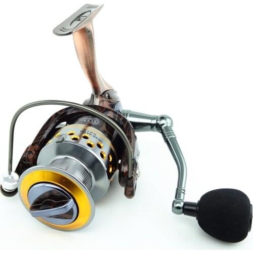 Metal main body spinning reels for fishing no gap