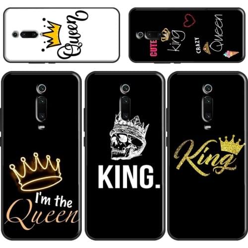 Cute King Queen Crown Case For POCO F3 M3 Pro POCO X3 Pro Coque For Xiaomi Mi 11 Ultra 10T Pro Mi Note 10 Lite