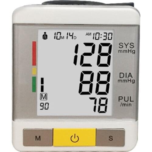 Ditigal Large LCD Display Blood Pressure Monitor Heart Beat Pulse Meter Tonometer Arm Tensiometers