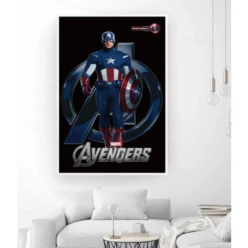 The Avengers Canvas Wall Art Print Painting Marvel Superhero Thor Comics Poster Decorative Picture Cuadros Decor Home Decoration