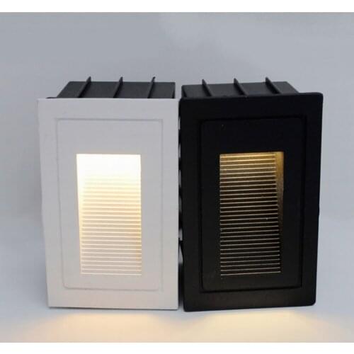 Vertical Lamp Outdoor Waterproof Wall+Lamps LED Corridor Step Stair Light Embedded Square Wall Corner Lamp Garden Customized 2W