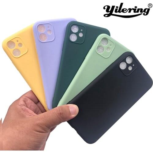 New iphone 7 8 6 12 mini 11 Pro X XS MAX XR Case on 11pro max phone 7 8 plus X 10 color silicone Phone 11 Silicone TPU case