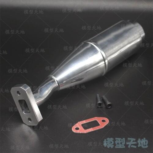 Upgrade 5 holes Rocket Aluminum Rear Exhaust Pipe For 1:5 Petrol RC Car Rovan HSP KM SS FG Baja 5B 5T 5SC Monster Truck 15005S