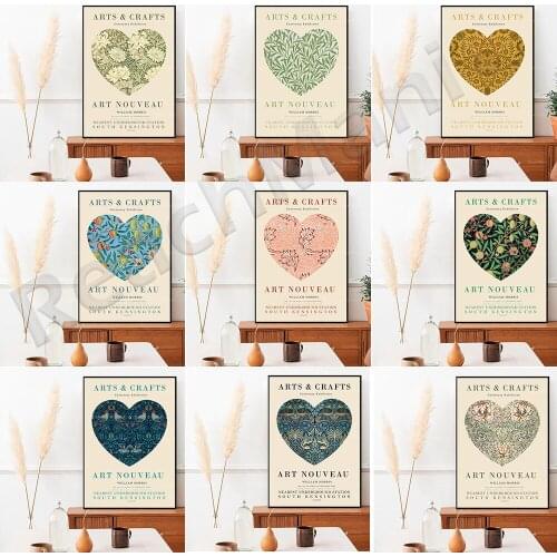 William Morris printed poster, William Morris poster gift, love plant wall printing, office poster